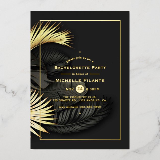 Aluminium Invitation en feuille d'aluminium pour enterrement (Recto)