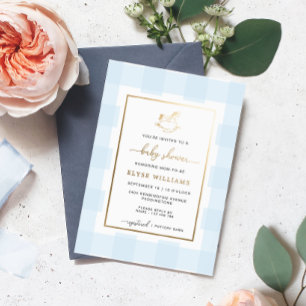 Aluminium Invitation en feuille métallisée pour Baby Shower