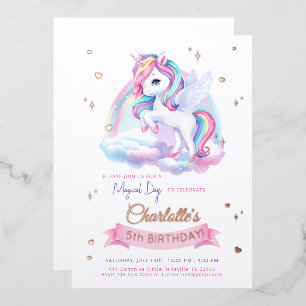 Aluminium Invitation en papier alu pour un anniversaire lico