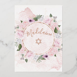 Aluminium Invitation en papier alu rose pour la cérémonie de