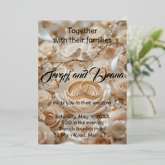 Aluminium Invitation en papier d'aluminium