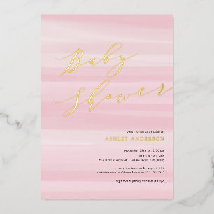 Aluminium Invitation en papier d'aluminium Baby Shower à ray
