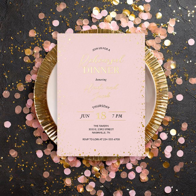 Aluminium Invitation en papier d'aluminium pour dîner de rép (Créateur téléchargé)