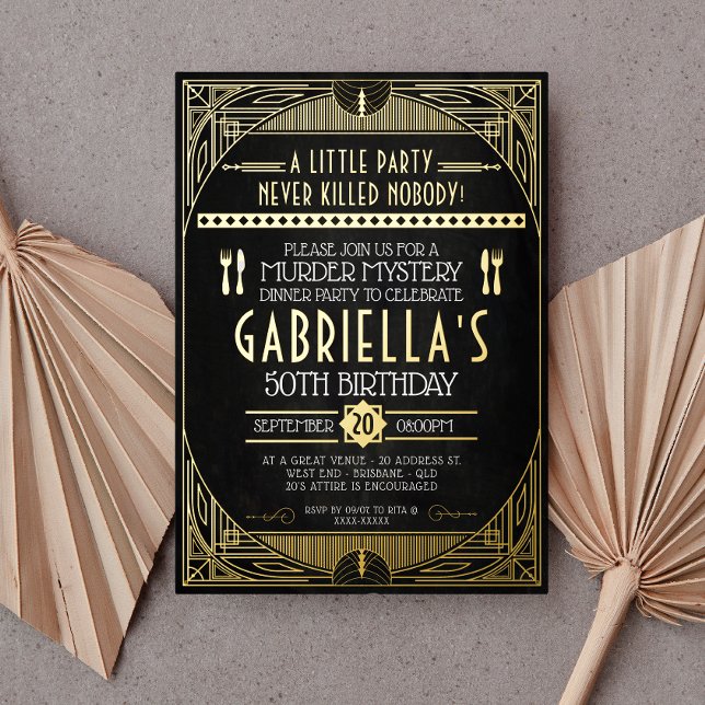 Aluminium Invitation en papier métallisé pour une soirée d'a (Créateur téléchargé)