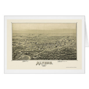 Alvord, carte panoramique de TX - 1890