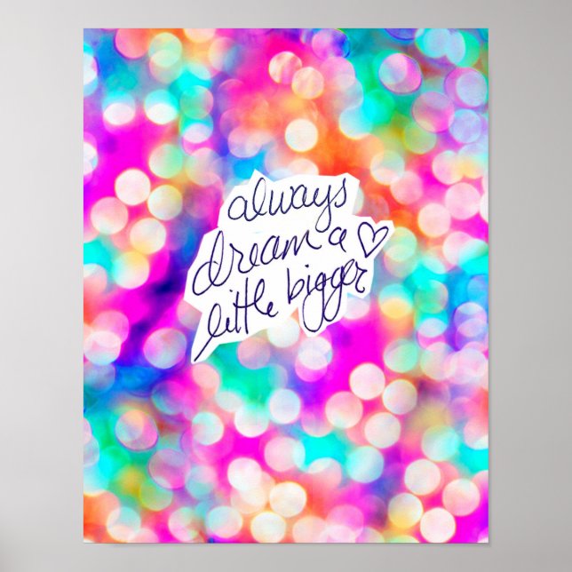 Always Dream a Little Bigger Poster (Devant)