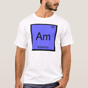 Am - Amérique T-shirt symbole d'élément de chimie