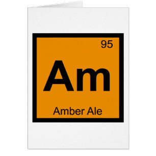 Am - Chimie de la bière ambrée symbole du tableau