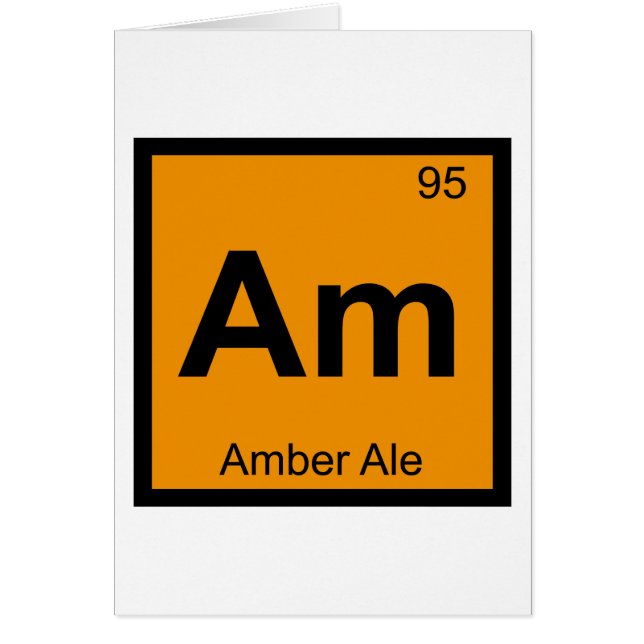Am - Chimie de la bière ambrée symbole du tableau  (Devant)