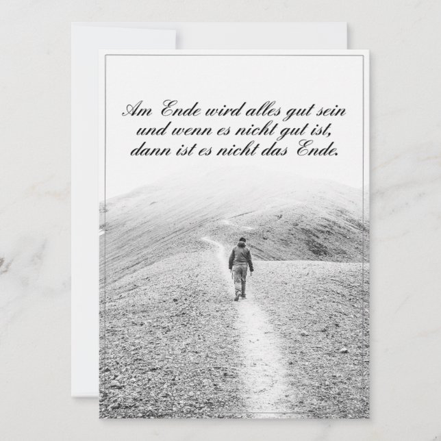 Am Ende avec alles gut sein (Devant)