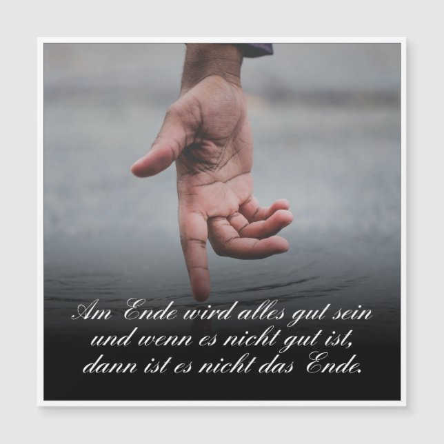 Am Ende avec alles gut sein (Devant)