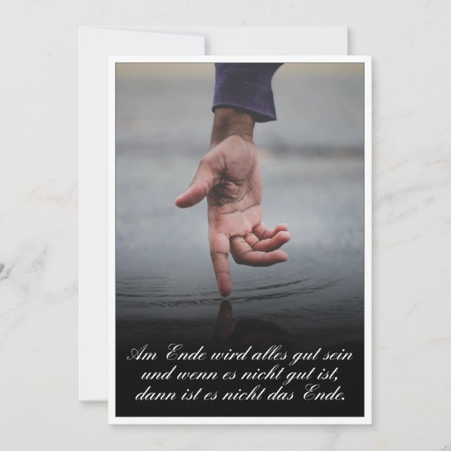 Am Ende avec alles gut sein (Devant)