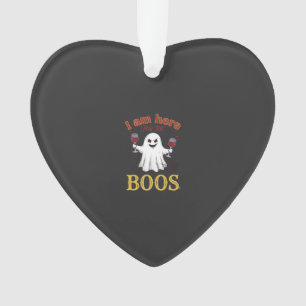 Am Here Boos Halloween Fantôme Verres à Vin Araign