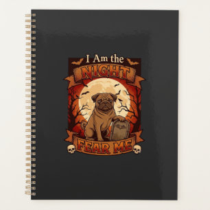 Am Nuit Crains Moi Halloween Pug Lune Tombale