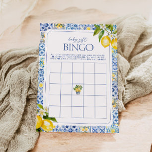 Amalfi Coast Lemon Baby shower cadeau Bingo Jeu