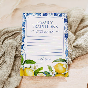 Amalfi Coast Lemon Baby shower Traditions familial