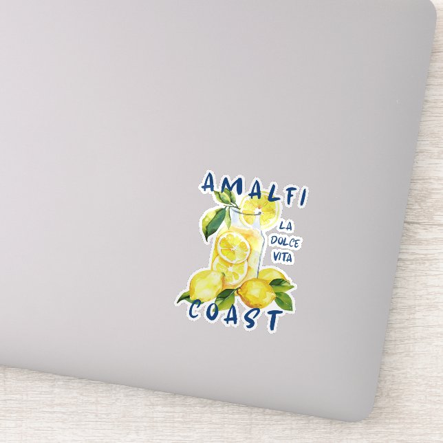 Amalfi Coast Sticker – La Dolce Vita Limoncello  (Détail)