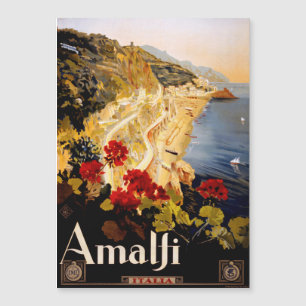 Amalfi Italie Poster de voyage Graphique d'art