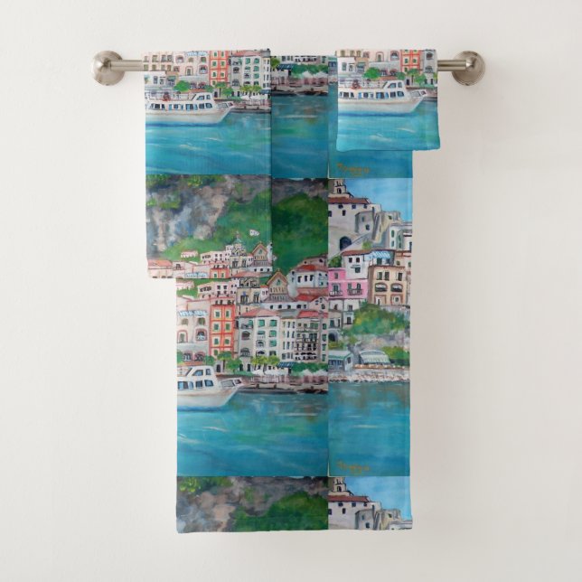 Amalfi, serviette (En situation)