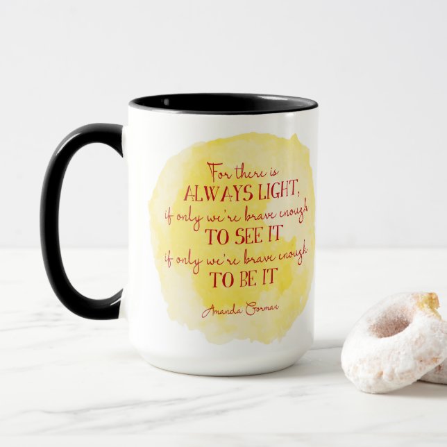 Amanda Gorman cite Mug (Avec donut)
