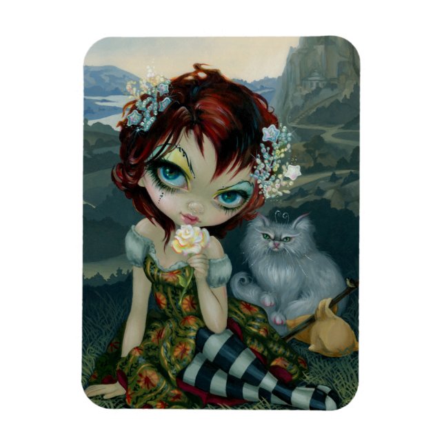 "Amanda Palmer Tarot : Le fou" Flex Magnet (Vertical)