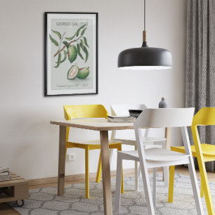 Amande, affiche Vintage d'illustrations botaniques