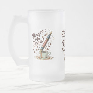 Amant de café amusant Mug de verre givré