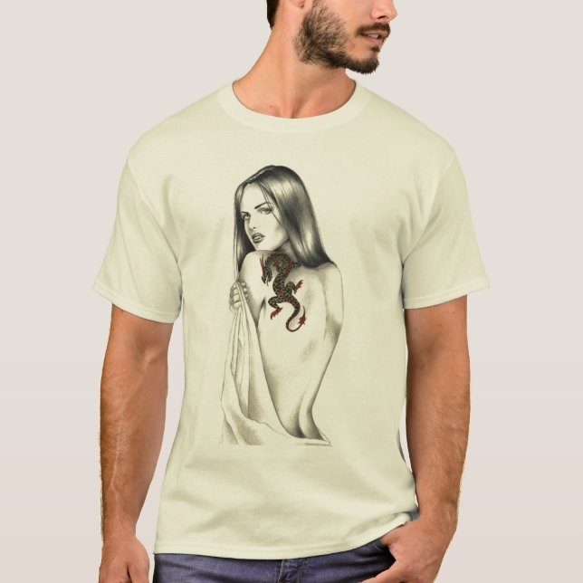 Amant de dragon - le T-shirt de base des hommes (Devant)