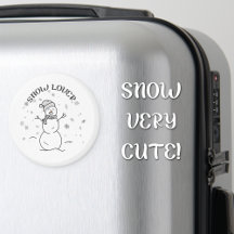 Amant de la neige Magnet Frigo Bonhomme de Neige M