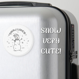 Amant de la neige Magnet Frigo Bonhomme de Neige M