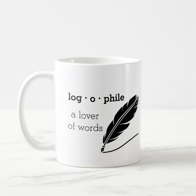 Amant de la taille de tasse de mots petite (Gauche)