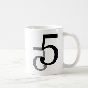 Amant de maths de tasse de graphique du numéro