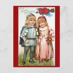Amants antiques victoriens de carte postale de