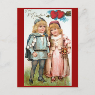 Amants antiques victoriens de carte postale de
