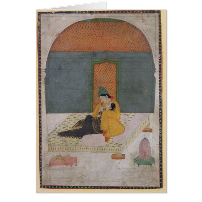 Amants sur une terrasse, Garhwal, c.1780-1800 (Devant)