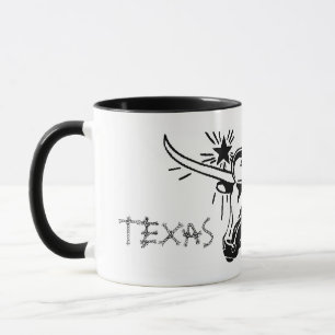 Amarillo Texas Longhorn Mug en céramique