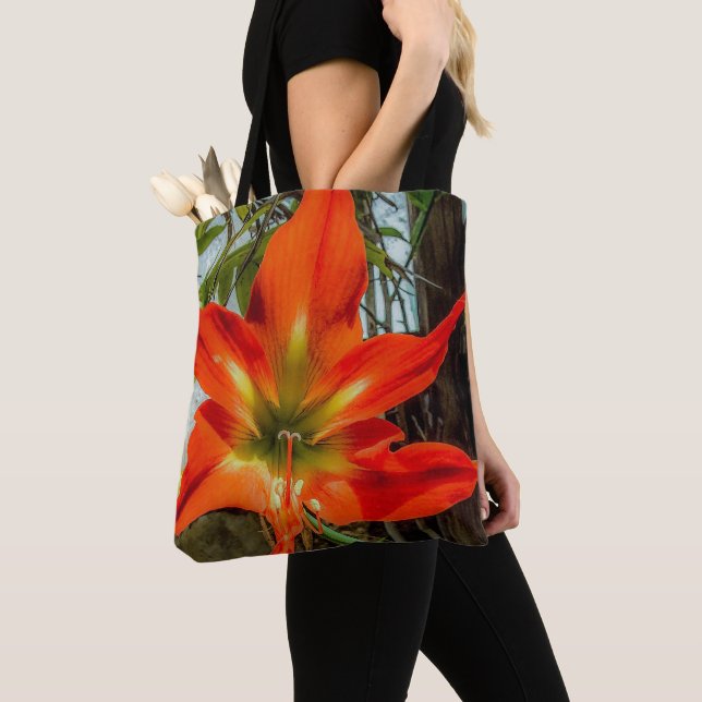 Amaryllis Closeup Tote Bag (De près)
