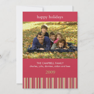 Amaryllis Rayures :: Carte de Noël Photo / Invitat