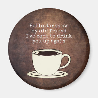 Amateur de café vintage amusant Aimant citation