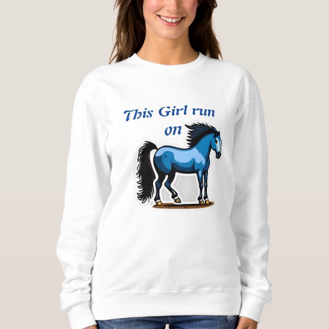 Amateur de chevaux sweatshirts Montrez votre cheva (Devant)
