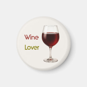 Amateur de Vin Magnet Moderne pour Thanksgiving