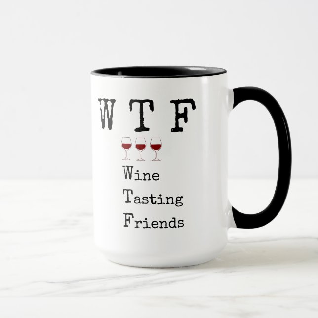 Amateur De Vins, Citation, Dire, Mug De Café (Droite)