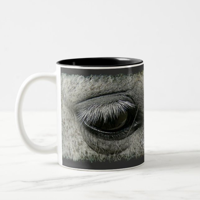 Amateur d'équine Photos de Cheval's Eye Mug (Gauche)
