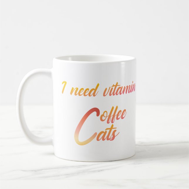 Amateurs de café et de chats mug (Gauche)