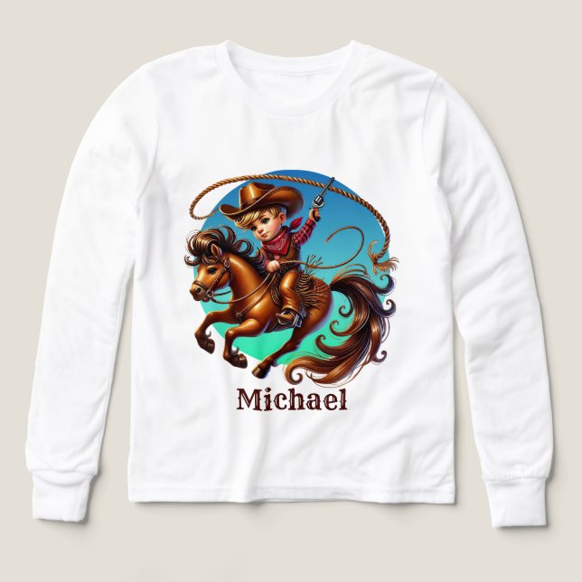 Amateurs de cowboy cool personnalisable (Motif recto)