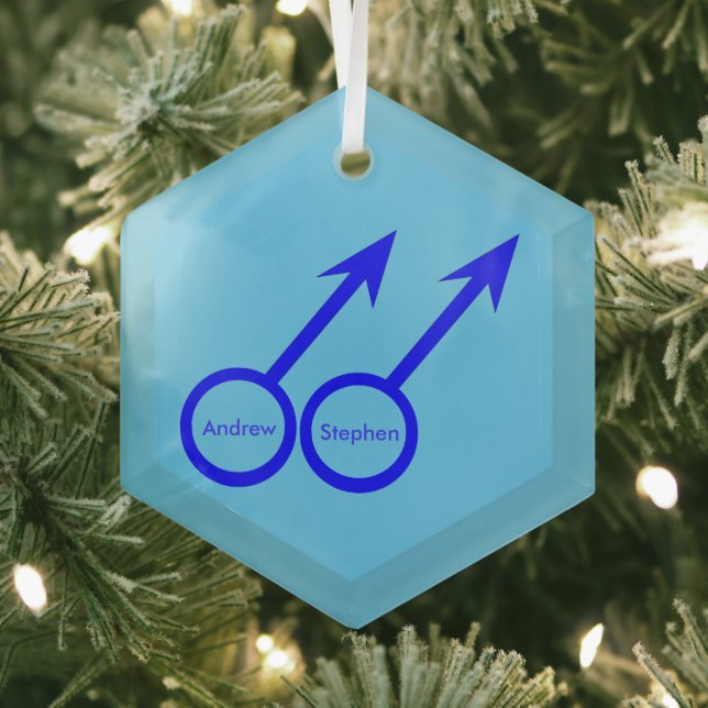 Amateurs de gays Ornement personnalisé en verre (Insitu)