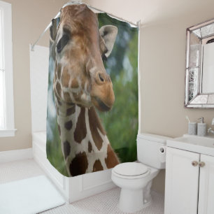 Amateurs de girafe Rideau de douche d'art