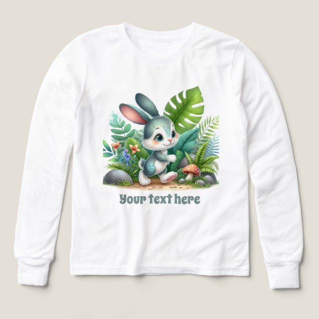 Amateurs de lapin mignonette filles personnalisabl (Motif recto)