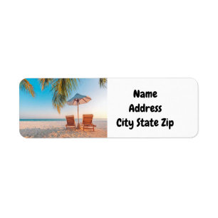 **AMATEURS DE PLAGE** ÉTIQUETTE D'ADRESSE DE RETO
