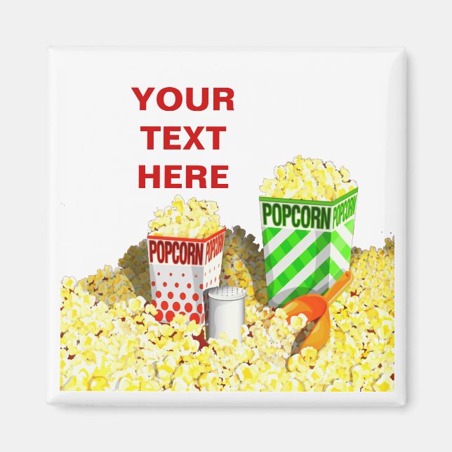 Amateurs de pop-corn Magnet (Devant)